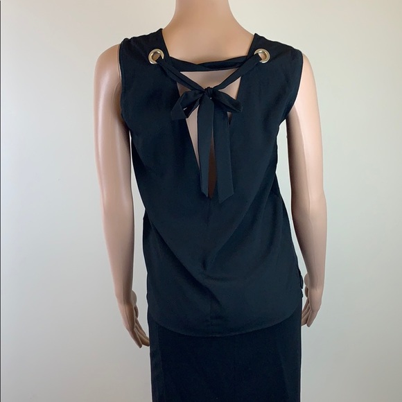 Sandro Tops - Sandro Paris Black Open Back Sleeveless Top